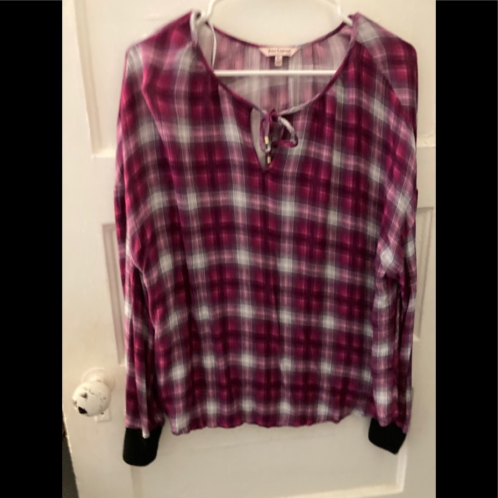 Pink flannel shirt ( Juicy Couture